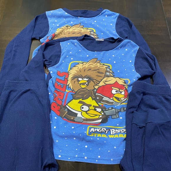 2- Set of Pajamas Angry Birds Star Wars Size Boys 10 - Picture 2 of 15